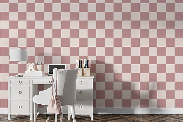 Padrão axadrezado com quadrados cor-de-rosa Padrão axadrezado com quadrados cor-de-rosa