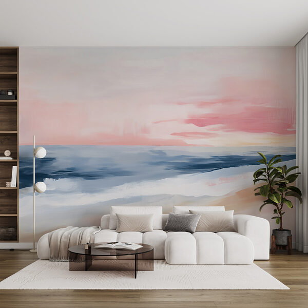 Pintura de uma praia Pintura de uma praia