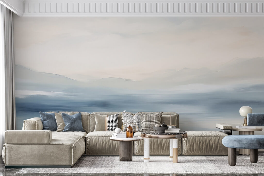 Water with a cloudy sky