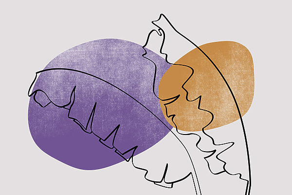 Desenho de uma folha Desenho de uma folha