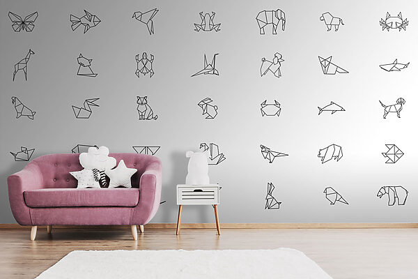 Coleção de animais em origami Coleção de animais em origami