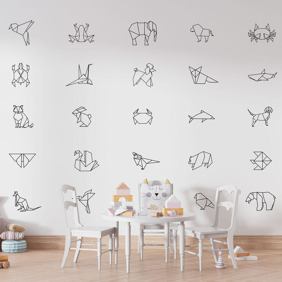 Coleção de animais em origami Coleção de animais em origami