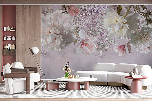 Flores delicadas em tons pastel suaves Flores delicadas em tons pastel suaves