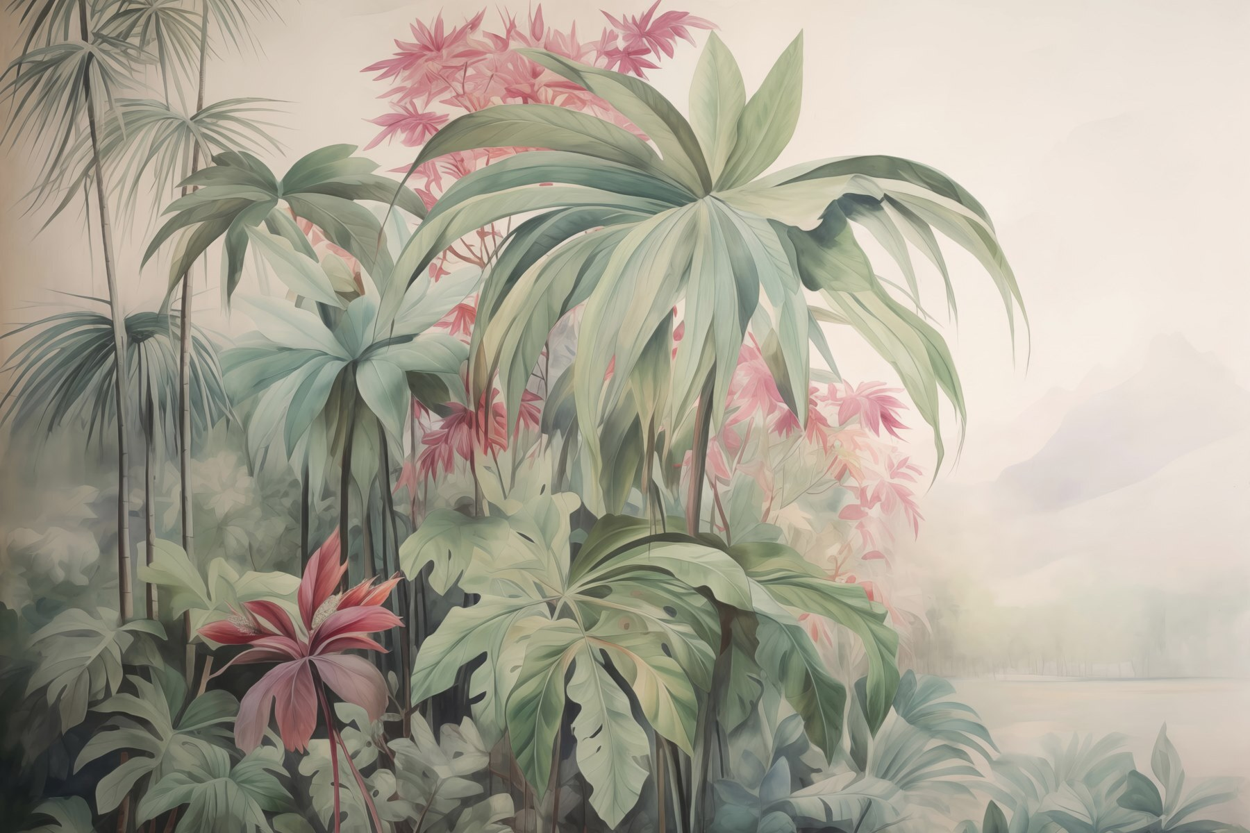 Painting of plants and flowers Painting of plants and flowers