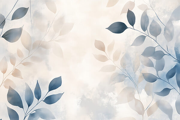 Folhas delicadas em tons suaves. Folhas delicadas em tons suaves.