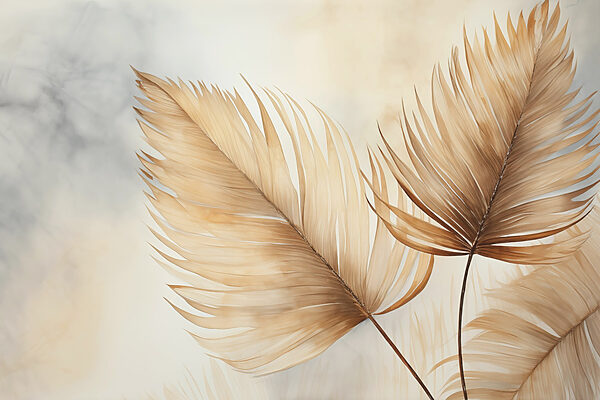 Folhas delicadas em tons suaves Folhas delicadas em tons suaves