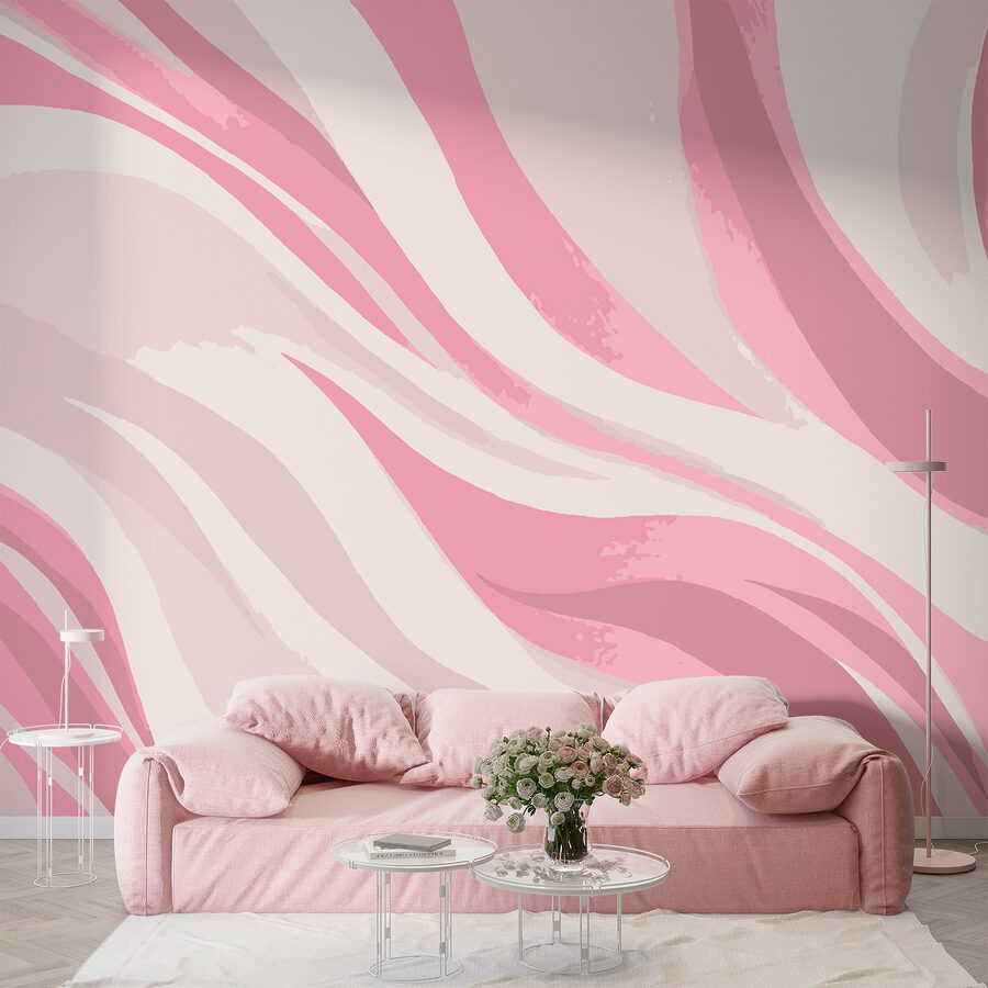 Redemoinhos cor-de-rosa e brancos