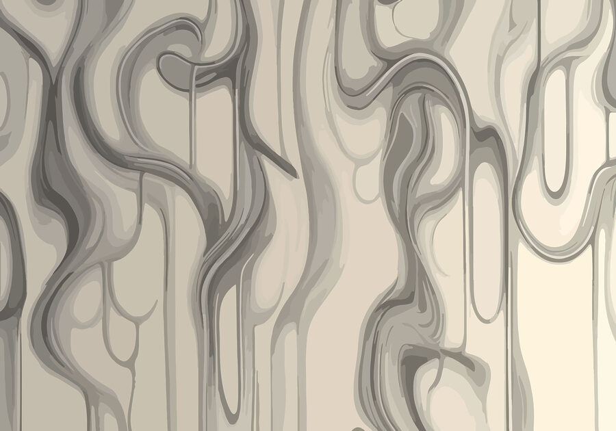 Formas abstractas em tons suaves.