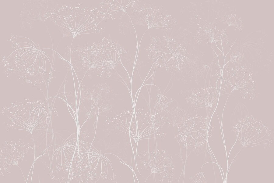 Flores brancas sobre um fundo cor-de-rosa