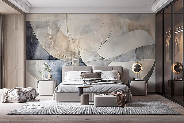 Pintura de uma arte branca e cinzenta Pintura de uma arte branca e cinzenta