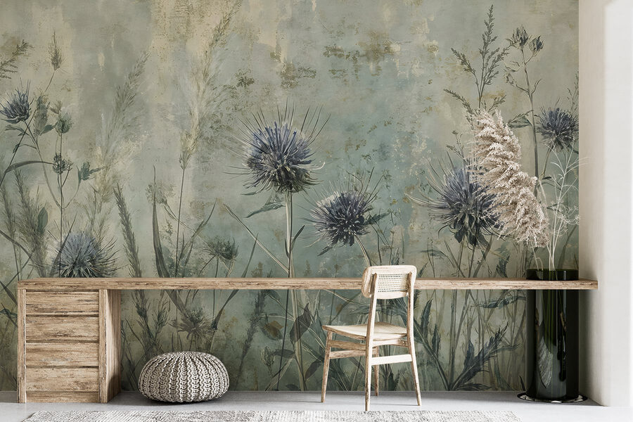 Papel de parede Pintura de flores e plantas - Image 6