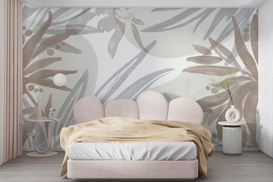 Padrões florais em tons pastel suaves