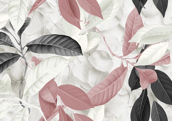 Folhas elegantes em tons suaves. Folhas elegantes em tons suaves.