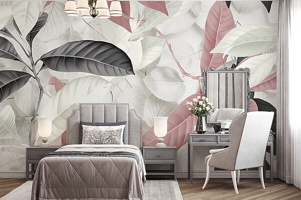 Folhas elegantes em tons suaves. Folhas elegantes em tons suaves.