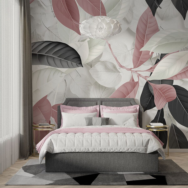 Folhas elegantes em tons suaves. Folhas elegantes em tons suaves.