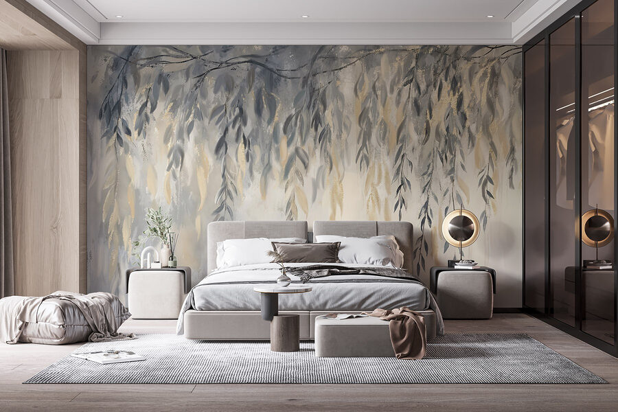 Pintura de um ramo de árvore Pintura de um ramo de árvore