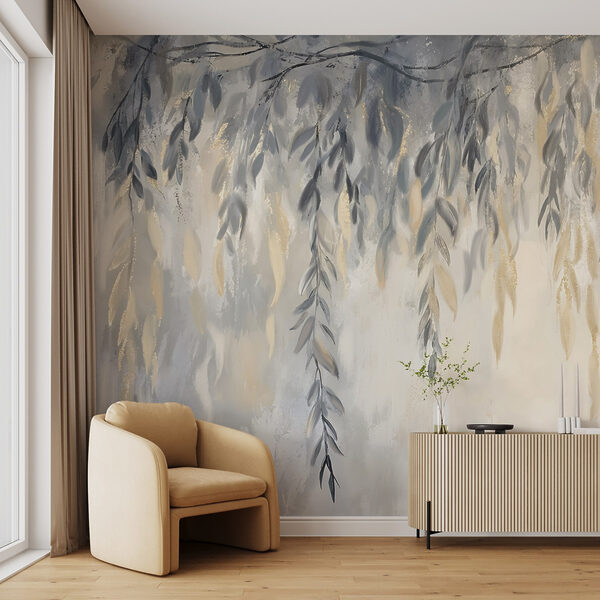 Pintura de um ramo de árvore Pintura de um ramo de árvore