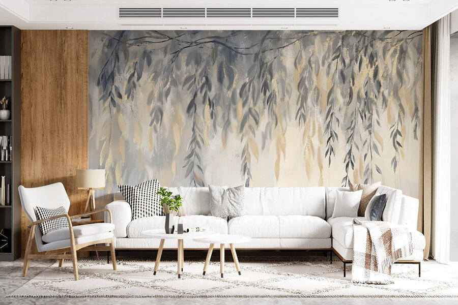 Pintura de um ramo de árvore Pintura de um ramo de árvore