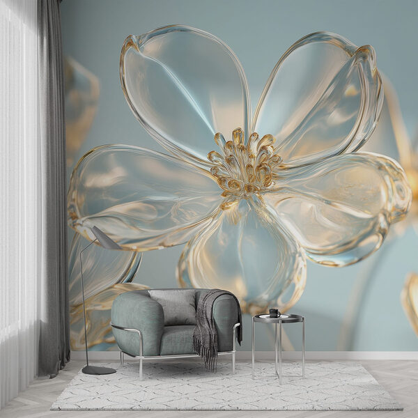 Delicate flowers in soft hues