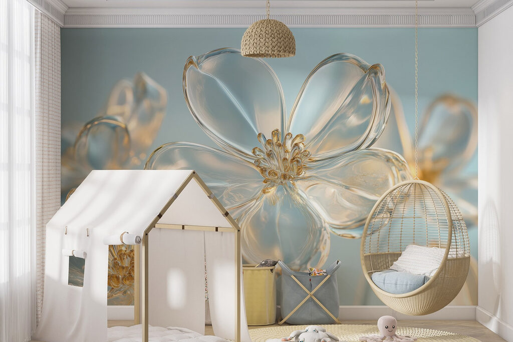 Delicate flowers in soft hues