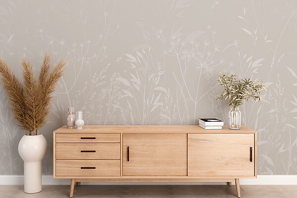Padrão floral branco sobre um fundo branco Padrão floral branco sobre um fundo branco