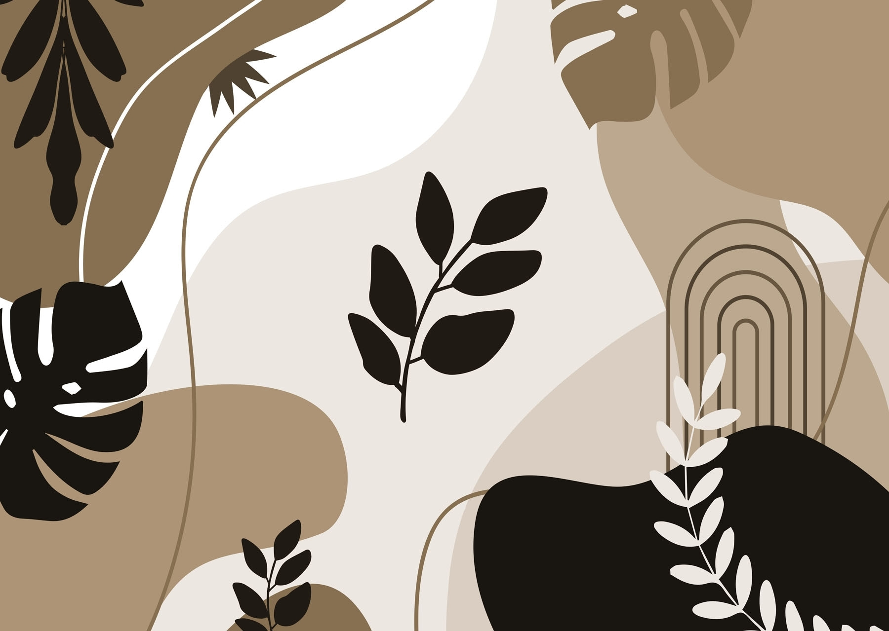 Natural forms in earth tones