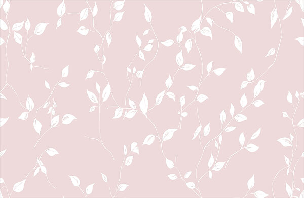 Padrão de folhas brancas sobre um fundo cor-de-rosa Padrão de folhas brancas sobre um fundo cor-de-rosa
