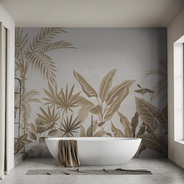 Papel de parede com plantas e folhas Papel de parede com plantas e folhas