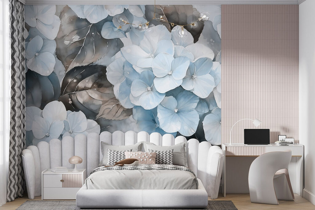 Soft flowers in tranquil hues