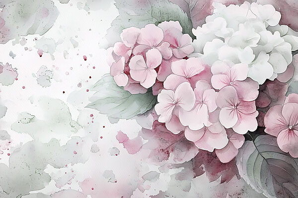 Pintura de flores cor-de-rosa Pintura de flores cor-de-rosa