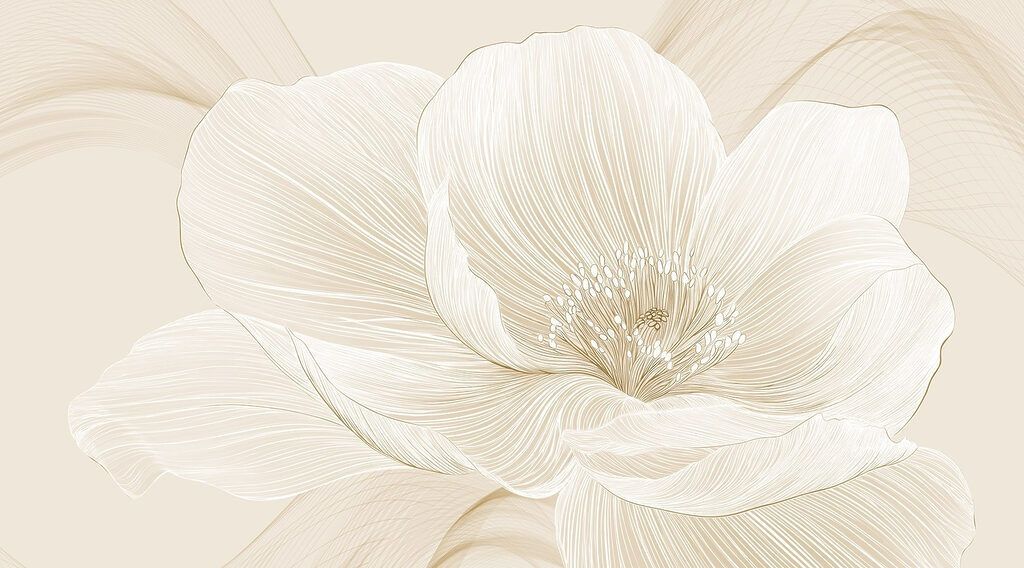Linhas delicadas que definem a beleza floral Linhas delicadas que definem a beleza floral