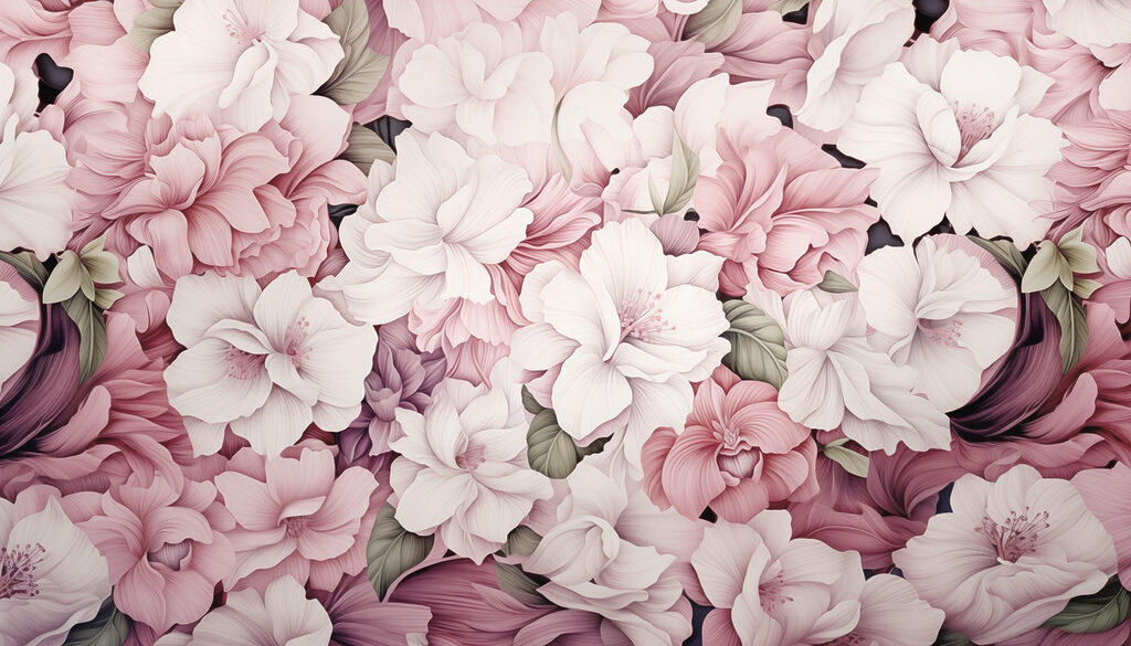 Vibrant blooms in delicate harmony Vibrant blooms in delicate harmony