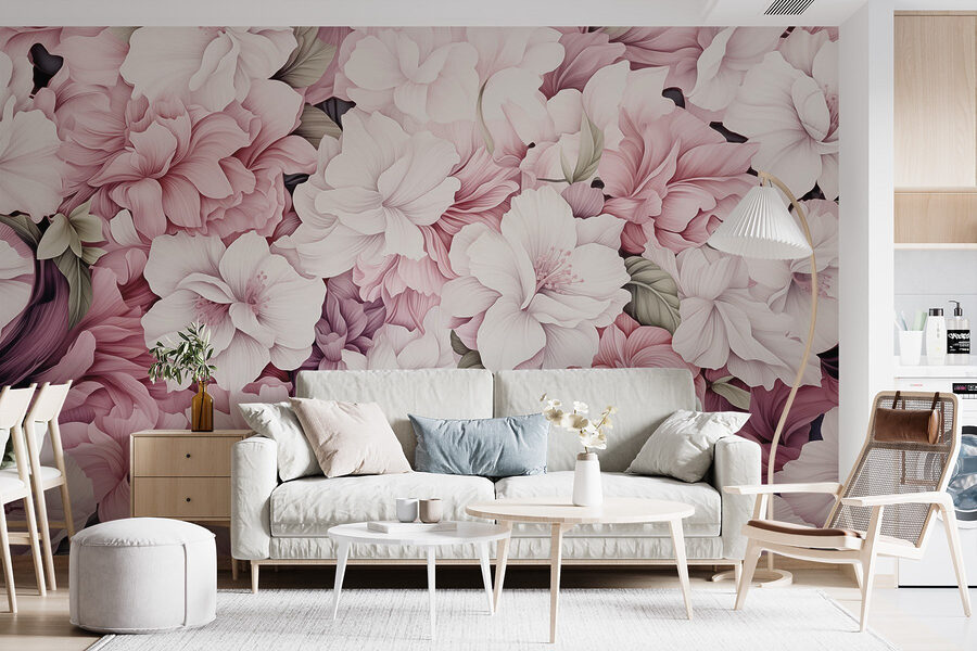 Papel de parede Flores vibrantes em delicada harmonia - Image 2