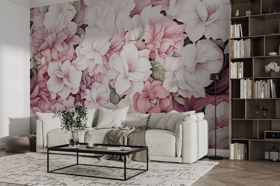 Papel de parede Flores vibrantes em delicada harmonia - Image 3