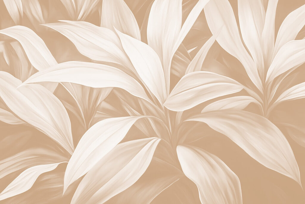 Padrão sereno de folhas inspirado na natureza. Padrão sereno de folhas inspirado na natureza.