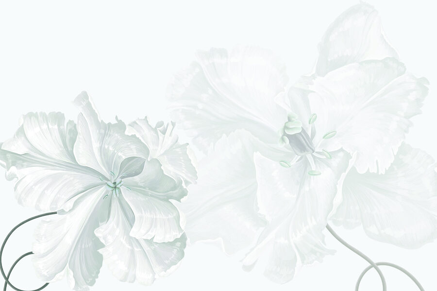 Flores delicadas com uma elegância suave
