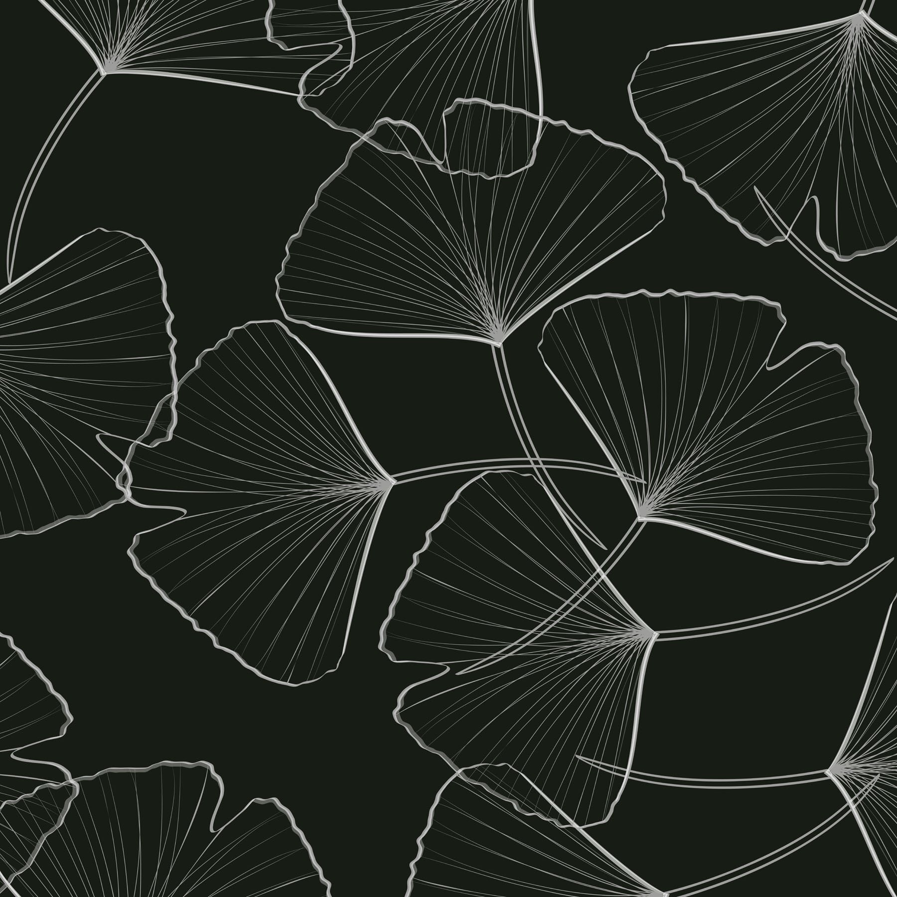 Pattern of leaves on a black background Pattern of leaves on a black background