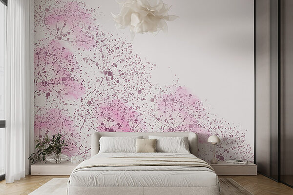 Flores cor-de-rosa com manchas roxas Flores cor-de-rosa com manchas roxas