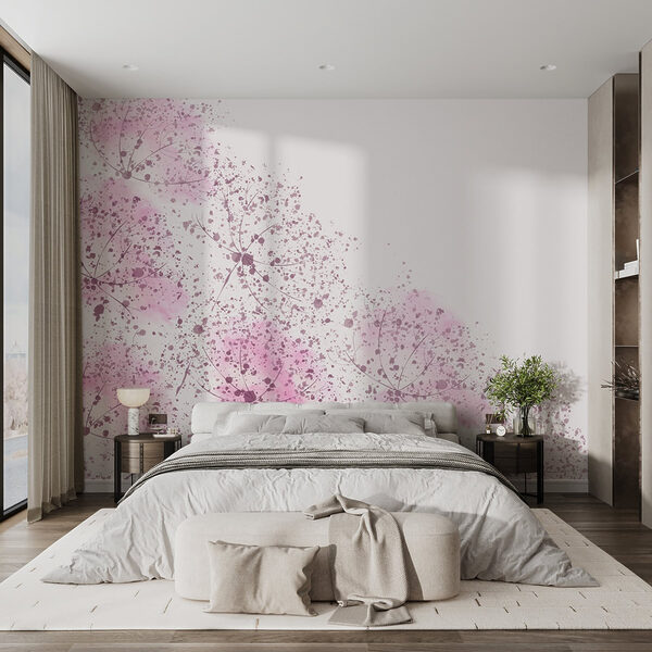 Flores cor-de-rosa com manchas roxas Flores cor-de-rosa com manchas roxas