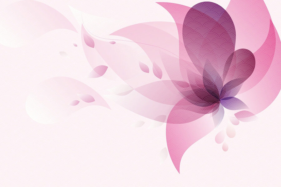 Papel de parede Flor cor-de-rosa e roxa - Image 3