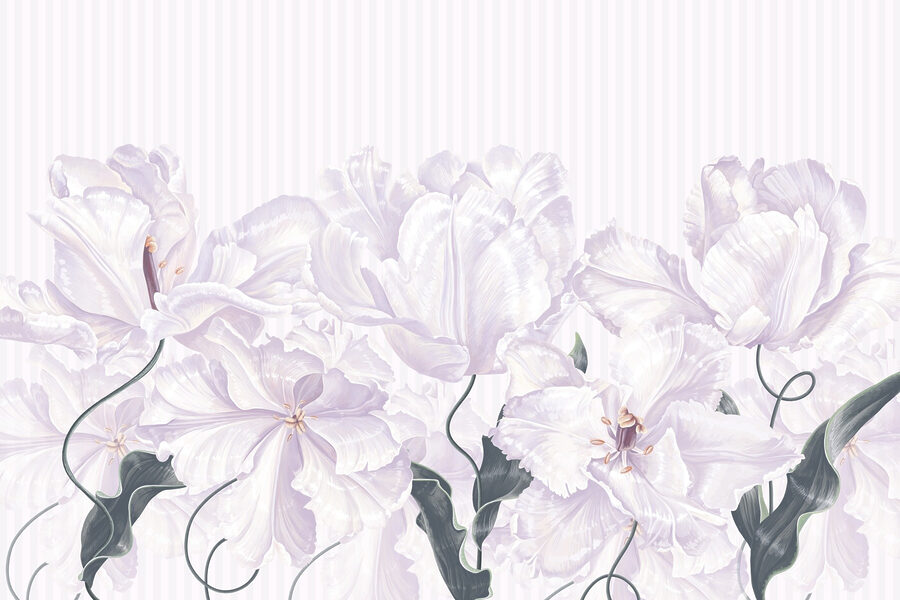 Flores suaves em delicada harmonia