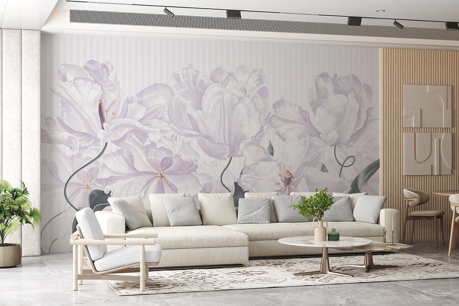 Flores suaves em delicada harmonia