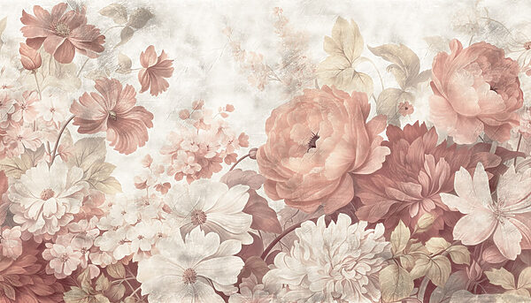 Flores delicadas em tons pastel suaves Flores delicadas em tons pastel suaves