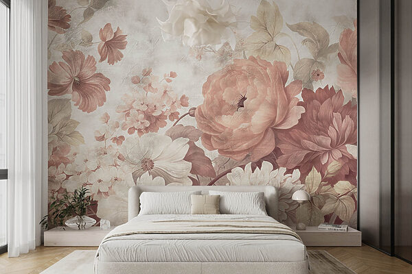 Flores delicadas em tons pastel suaves Flores delicadas em tons pastel suaves