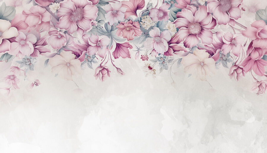 Elegância floral em tons pastel suaves. Elegância floral em tons pastel suaves.