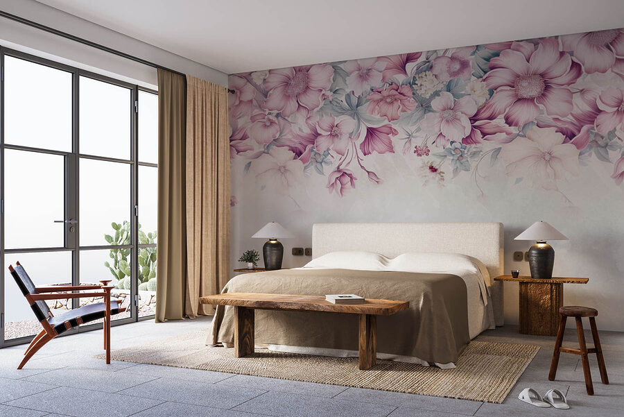 Elegância floral em tons pastel suaves. Elegância floral em tons pastel suaves.