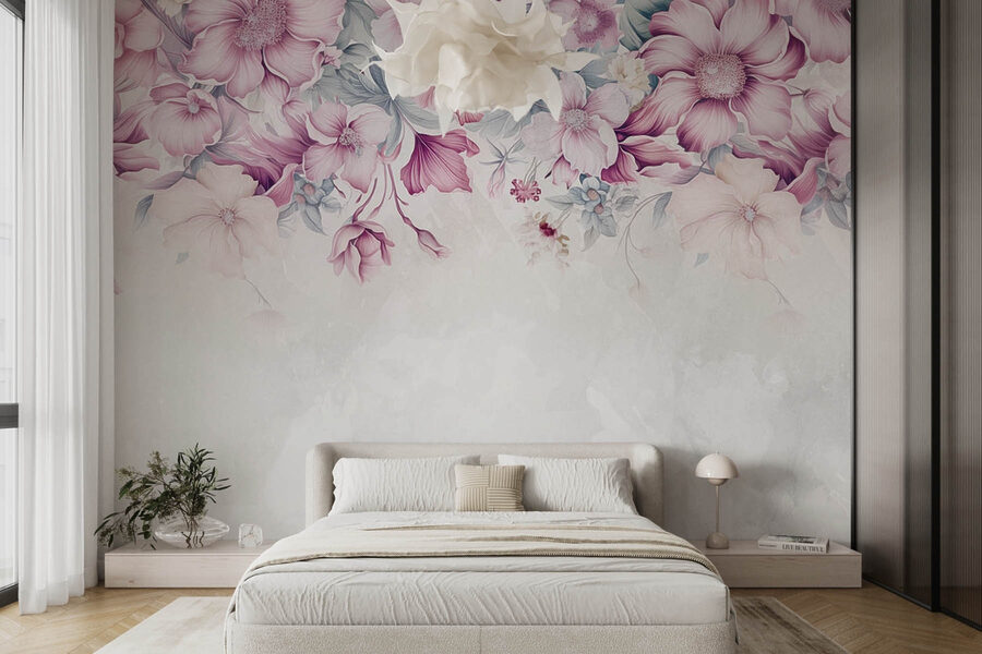 Elegância floral em tons pastel suaves. Elegância floral em tons pastel suaves.