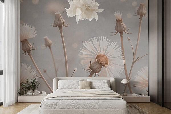 Flores delicadas em tons suaves Flores delicadas em tons suaves