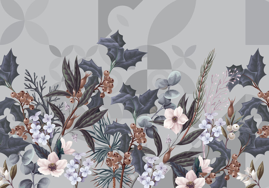 Bonito arranjo floral em cores suaves