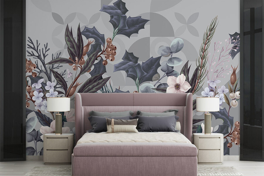 Bonito arranjo floral em cores suaves